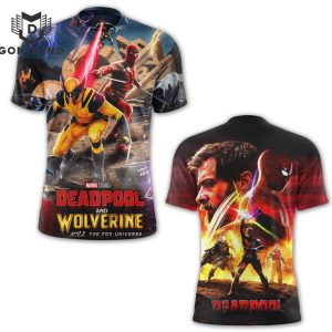 2024 Deadpool And Wolverine Let Go 3D T-Shirt