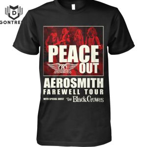 Peace Out Aerosmith Farewell Tour With Black Crowes Unisex T-Shirt