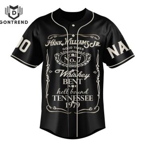 Personalized Hank Williams Jr Whiskey Bent Baseball Jersey