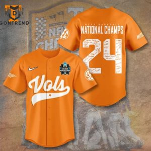 NCAA Baseball National Champs Tennessee Volunteers Signature Baseball Jersey