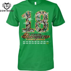 18 Times 2023-24 Champions Boston Celtics Signature Unisex T-Shirt