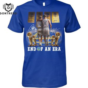 Golden State Warriors Stephen Curry x Klay Thompson End Of An Era Signature Unisex T-Shirt