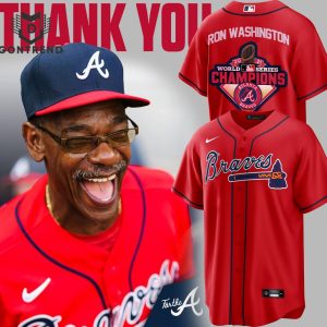 Thank You Ron Washington Atlanta Braves Baseball Jersey