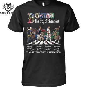 Boston The City Of Champions Signature Thank You For The Memories Unisex T-Shirt