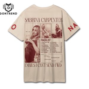 Personalized Sabrina Carpenter Emails I Cant Send 3D T-Shirt