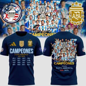 Copa America Campeones 2024 Argentina Special 3D T-Shirt