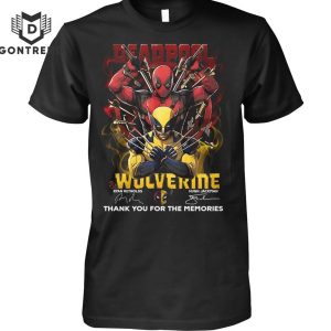 Deadpool And Wolverine Thank You For The Memories Signature Unisex T-Shirt