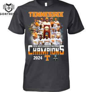 Tennessee Volunteers NCAA Men Baseball National Champions 2024 Unisex T-Shirt