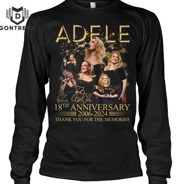 Adele 18th Anniversary 2006-2024 Thank You For The Memories Signature Unisex T-Shirt