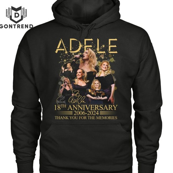 Adele 18th Anniversary 2006-2024 Thank You For The Memories Signature Unisex T-Shirt