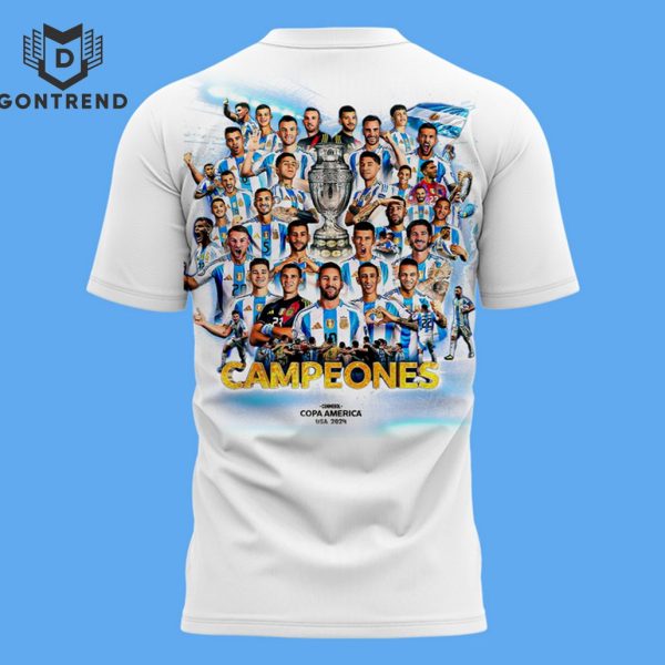 Argentina Copa America 2024 Winners 3D T-Shirt