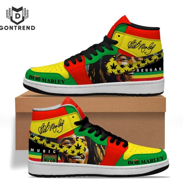 Bob Marley Reggae Music Signature Air Jordan 1 High Top