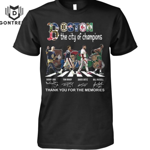 Boston The City Of Champions Signature Thank You For The Memories Unisex T-Shirt