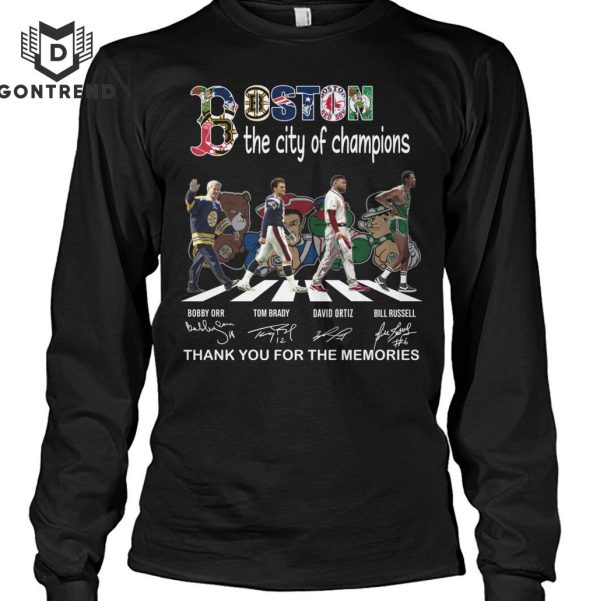 Boston The City Of Champions Signature Thank You For The Memories Unisex T-Shirt