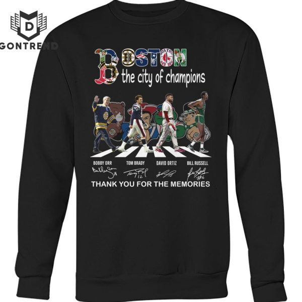 Boston The City Of Champions Signature Thank You For The Memories Unisex T-Shirt