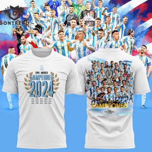 Argentina Copa America 2024 Winners 3D T-Shirt