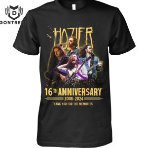 Hozier 16th Anniversary 2008-2024 Siganture Thank You For The Memories Unisex T-Shirt