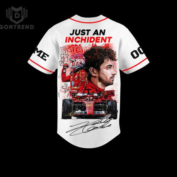 Charles Leclerc Just An Inchident Signature Baseball Jersey