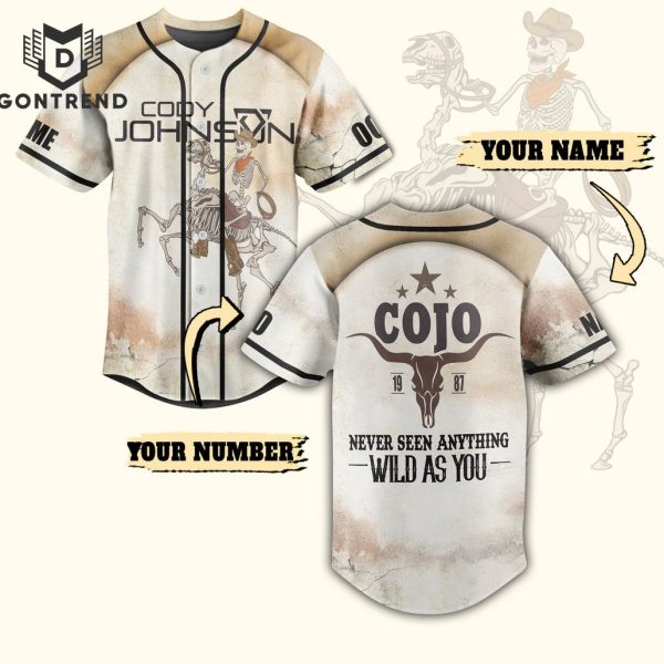 Cody Johnson – Never Seen Anything Wild As You Baseball Jersey