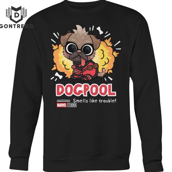 Deadpool And Wolverine Dogpool Smells Like Trouble Unisex T-Shirt