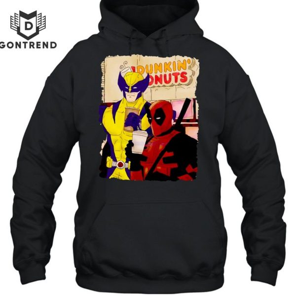 Deadpool And Wolverine Dunkin Donuts Unisex T-Shirt