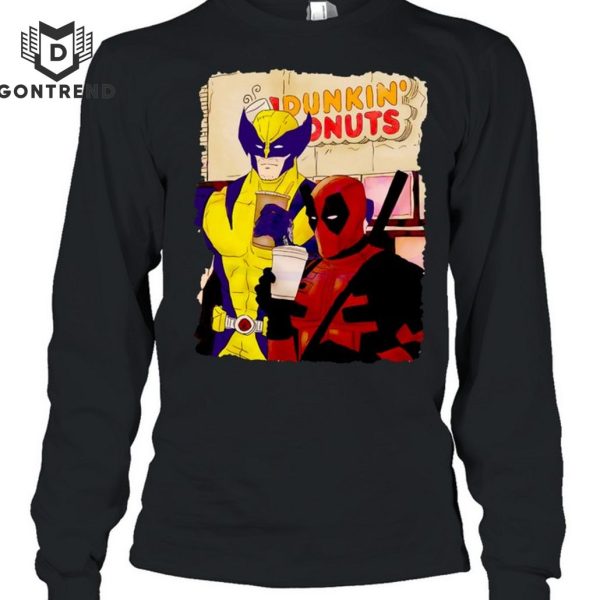 Deadpool And Wolverine Dunkin Donuts Unisex T-Shirt