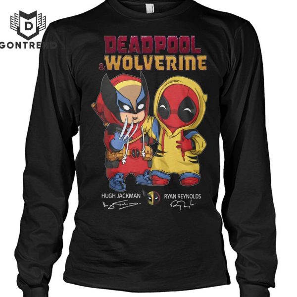 Deadpool And Wolverine Hugh Jackman – Ryan Reynolds Signature Unisex T-Shirt