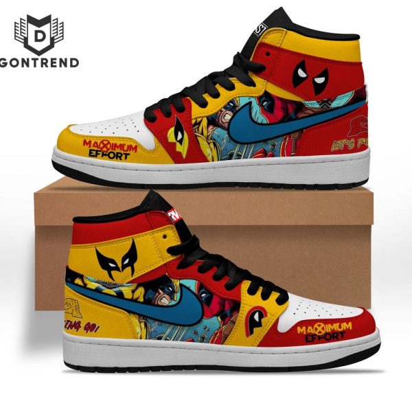 Deadpool And Wolverine Maximum Effort Air Jordan 1 High Top