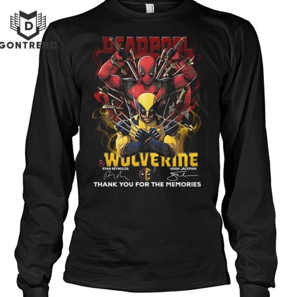 Deadpool And Wolverine Thank You For The Memories Signature Unisex T-Shirt