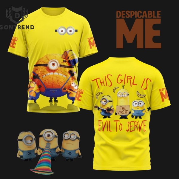 Despicable Me – This Girl Is Evil To Serve 3D T-Shirt