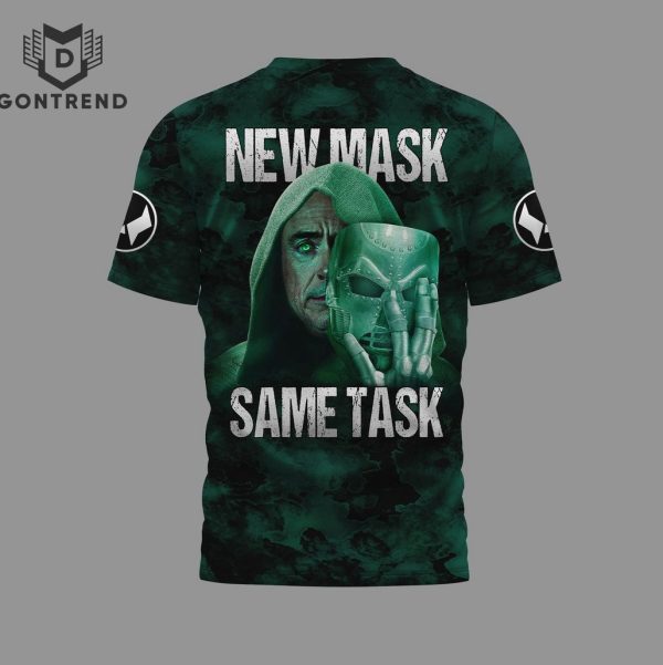 Doctor Doom New Mask Same Task 3D T-Shirt