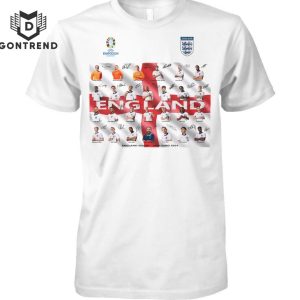 UEFA Euro 2024 England Squad Signature Unisex T-Shirt