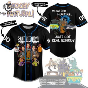 Scooby-Natural Monster Hunting Just Got Real Got Real Serious Baseball Jersey