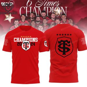 Stade Toulousain Champions Ccup 2024 3D T-Shirt