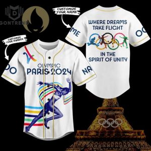 Olympics Paris 2024 Where Dreams Take Flight In The Spirit Of Unity Baseball Jersey