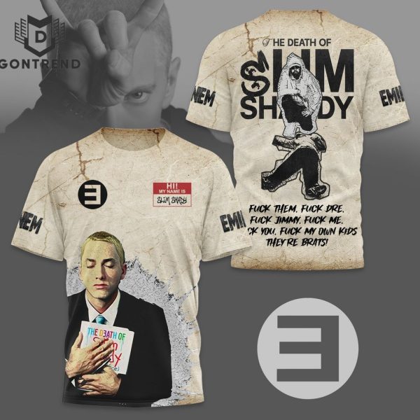 Eminem The Death Of Slim Shady 3D T-Shirt