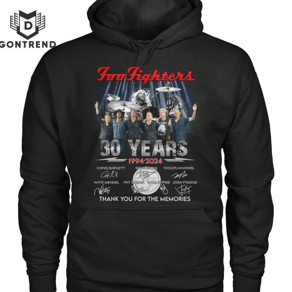 Foo Fighters 30 Years 1994-2024 Signature Thank You For The Memories Unisex T-Shirt