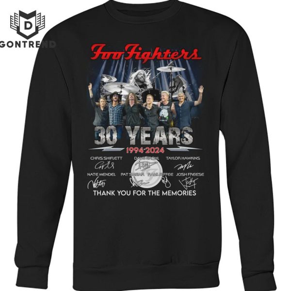 Foo Fighters 30 Years 1994-2024 Signature Thank You For The Memories Unisex T-Shirt