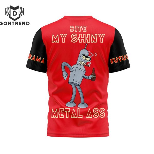 Futurama Bite My shiny metal Ass 3D T-Shirt