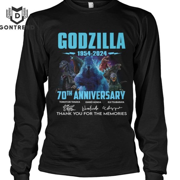 Godzilla 70th Anniversary 1954-2024 Signature Thank Yu For The Memories Unisex T-Shirt