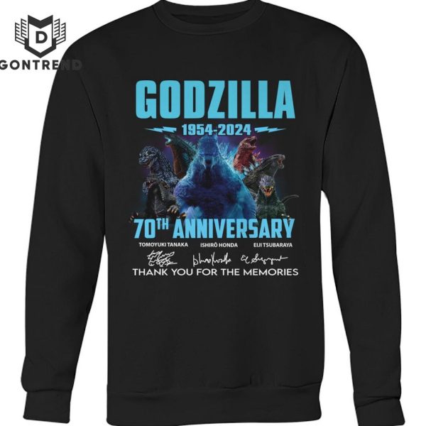 Godzilla 70th Anniversary 1954-2024 Signature Thank Yu For The Memories Unisex T-Shirt