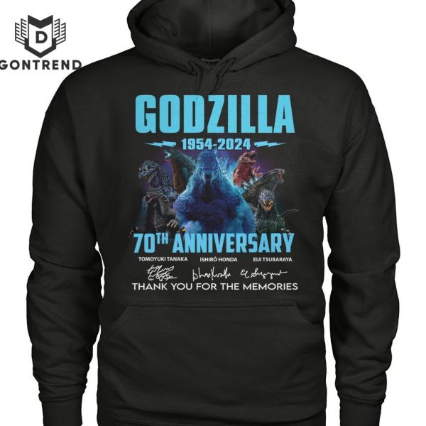 Godzilla 70th Anniversary 1954-2024 Signature Thank Yu For The Memories Unisex T-Shirt