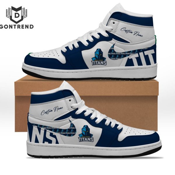 Gold Coast Titans NRL Air Jordan 1 High Top