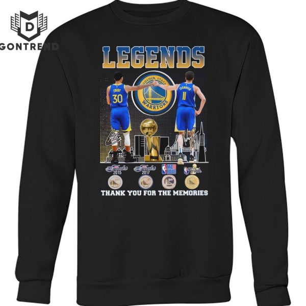 Golden State Warriors Stephen Curry – Klay Thompson Signature Thank You For The Memories Unisex T-Shirt