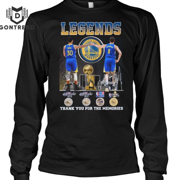 Golden State Warriors Stephen Curry – Klay Thompson Signature Thank You For The Memories Unisex T-Shirt