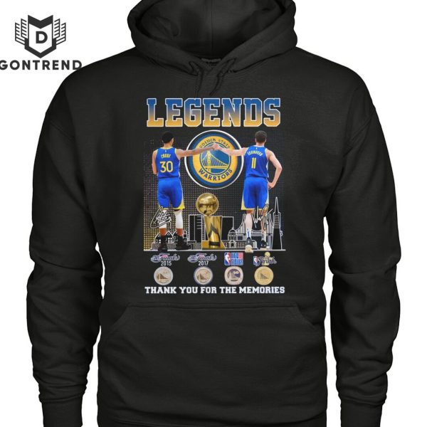 Golden State Warriors Stephen Curry – Klay Thompson Signature Thank You For The Memories Unisex T-Shirt