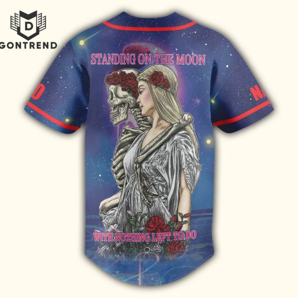 Grateful Dead Standing On The Moon Baseball Jersey