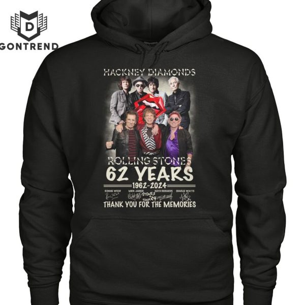 Hackney Diamonds The Rolling Stones 62 Years 1962-2024 Signature Thank You For The Memories Unisex T-Shirt