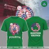 Happy Independence Day ? Boston Celtics 2024 NBA  3D T-Shirt – Black