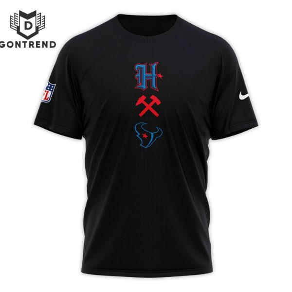 Houston Texans 2024 Logo Design 3D T-Shirt